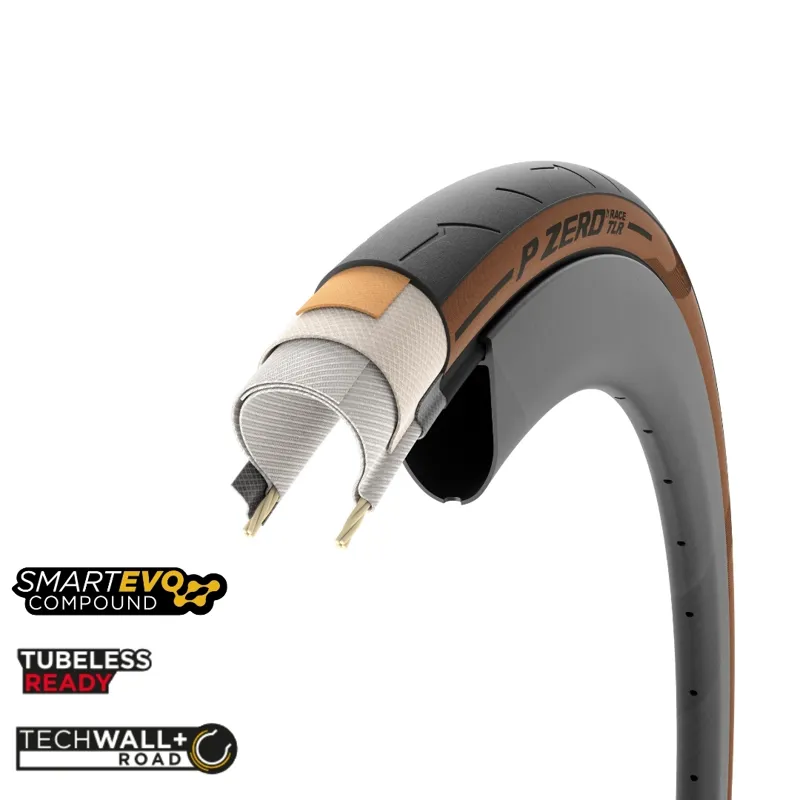 Pirelli P ZERO Race TLR Classic Tan 700x Tyre