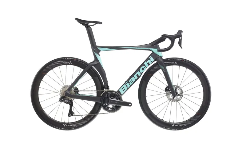Bianchi Oltre Pro Ultegra Di2 12sp Matt Black Celeste