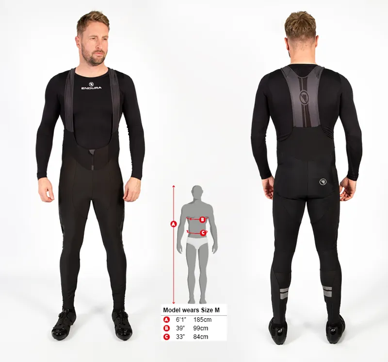 Endura Pro SL Bibtights II including Pad in Black-1