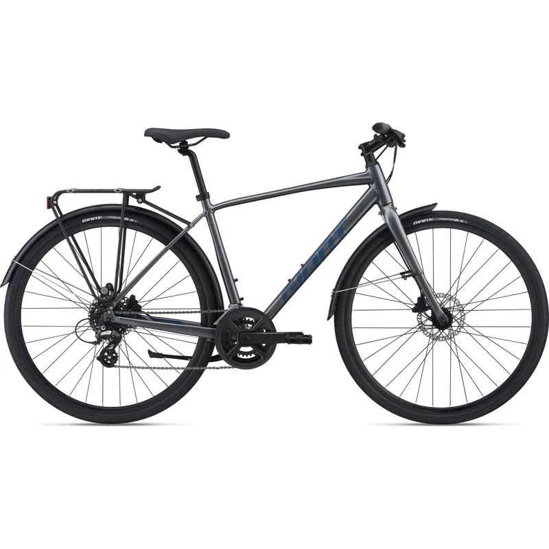 Giant Escape 2 City Disc Hybrid Bike in Charcoal