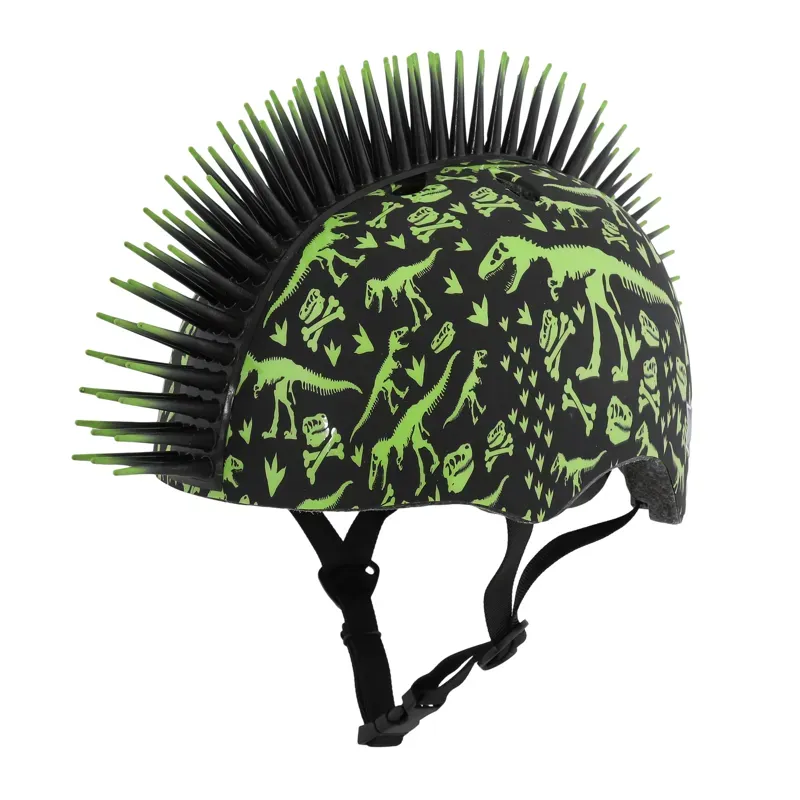 2021 C-Preme Raskullz T-Rex Bonez Mohawk Toddler's Helmet in Green