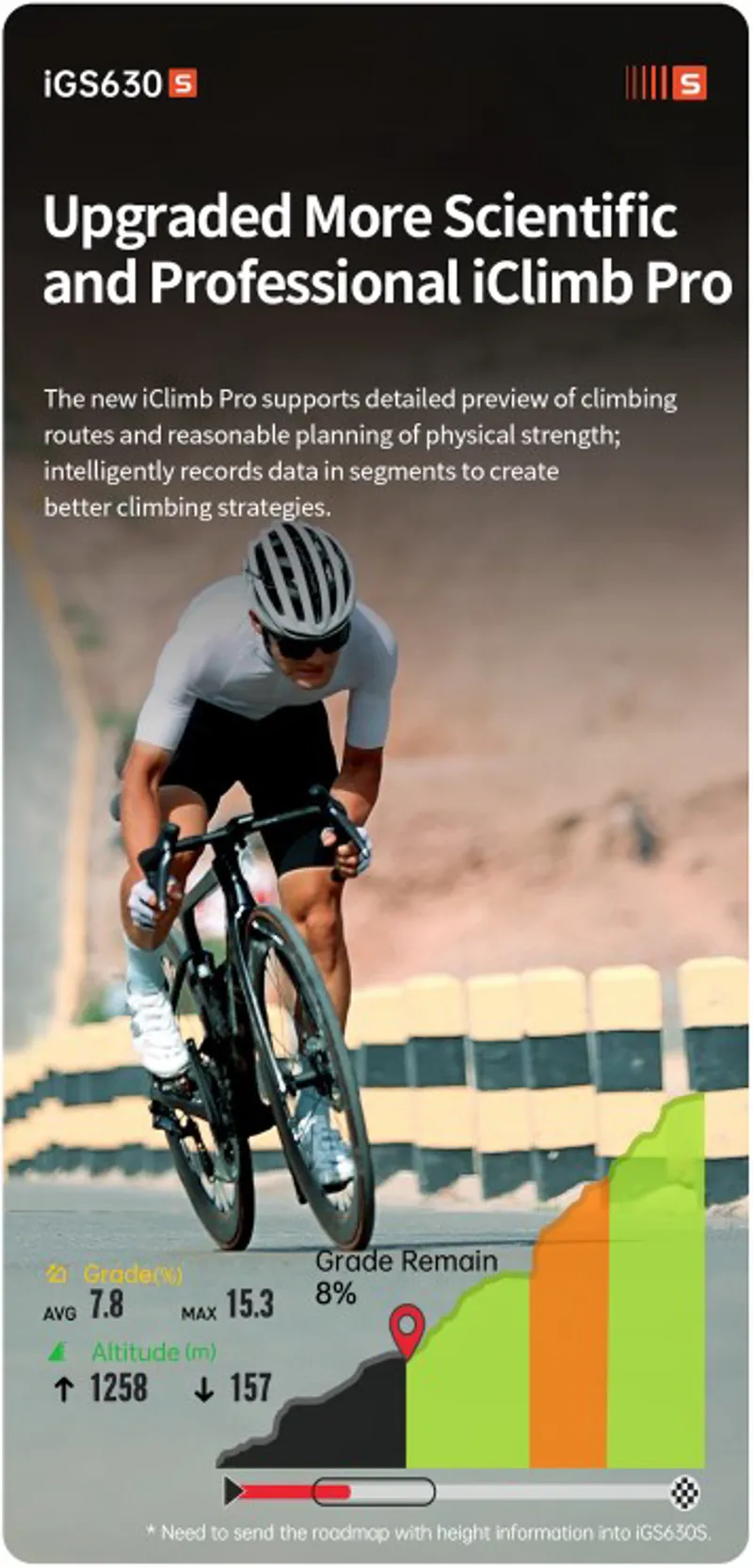 iGPSSport IGS630 GPS Bike Computer Black-9