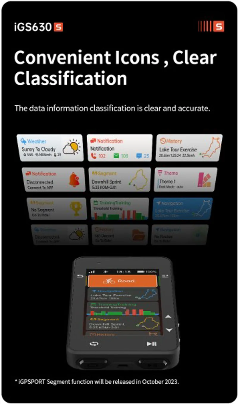 iGPSSport IGS630 GPS Bike Computer Black-10