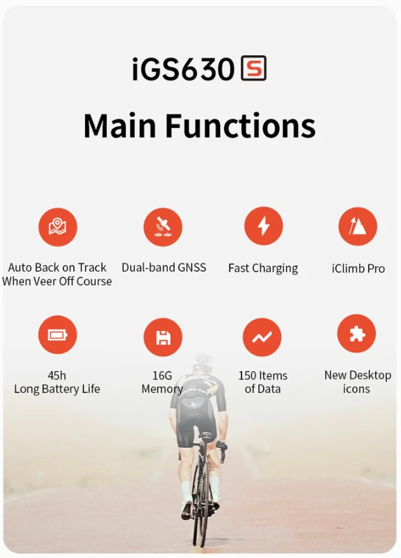 iGPSSport IGS630 GPS Bike Computer Black-1