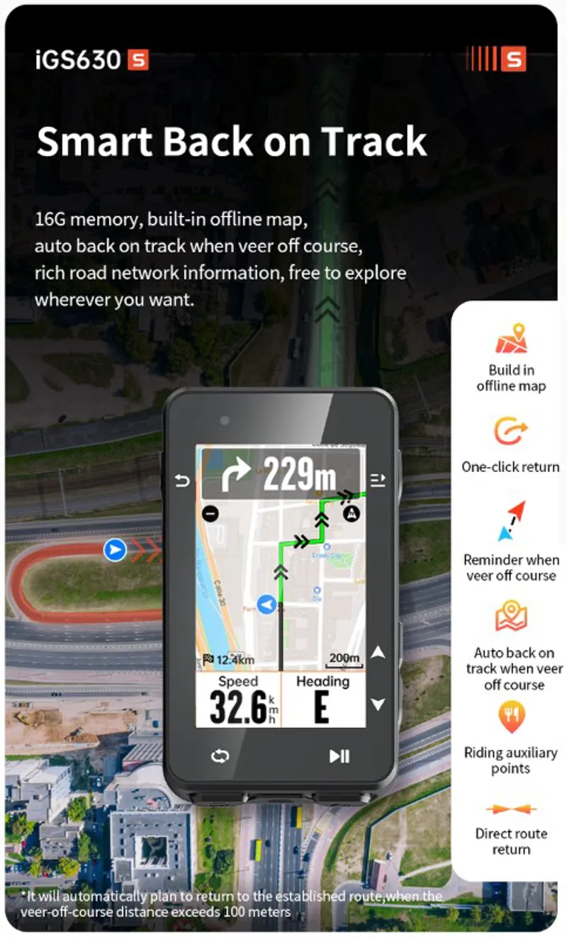 iGPSSport IGS630 GPS Bike Computer Black-2