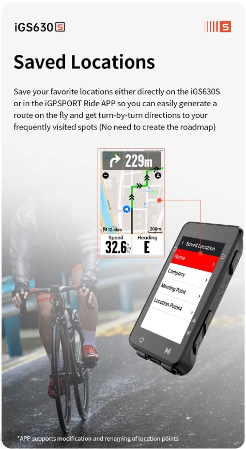 iGPSSport IGS630 GPS Bike Computer Black-11