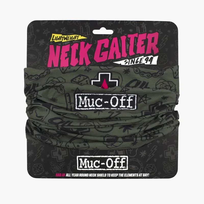 Muc-Off Lightweight Neck Gaiter in Green Punk