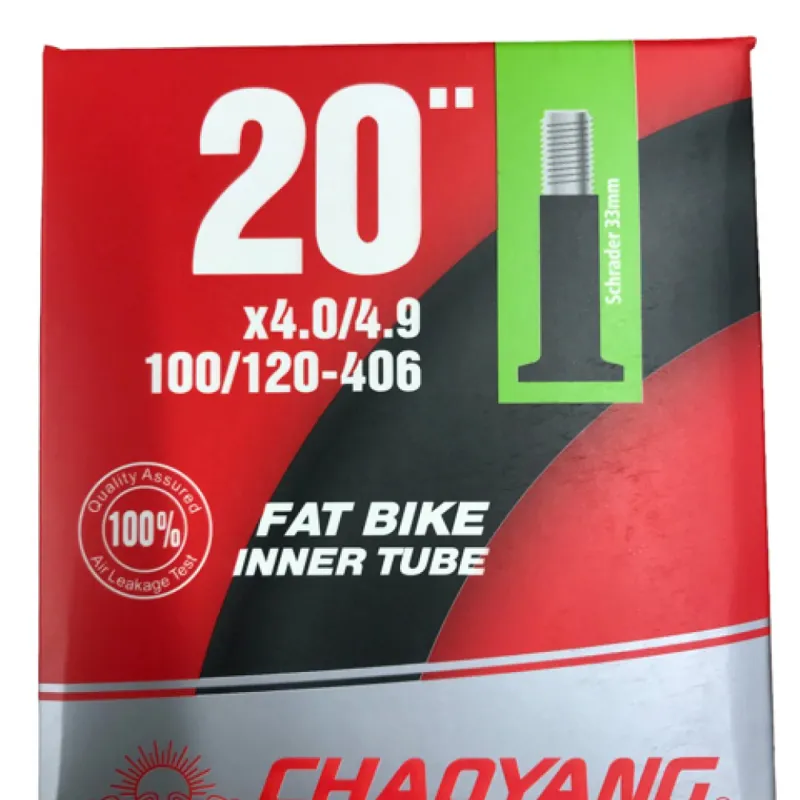 Chaoyang 20 x 4.0-4.9 Fat Bike Inner Tube Schrader Valve Black