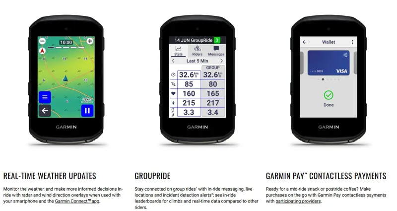 Garmin Edge 550 GPS Bike Computer Head Unit Only Black-9