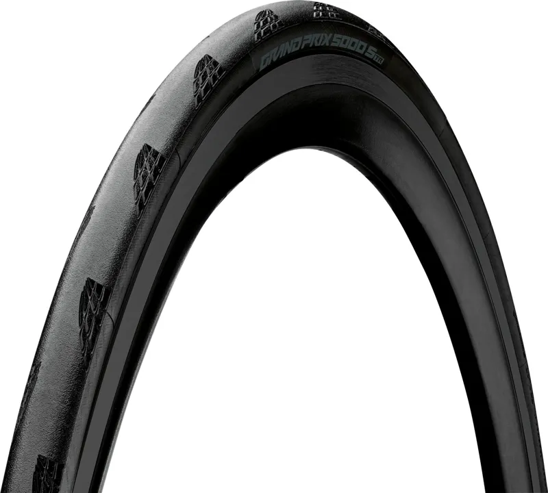 Continental Grand Prix 5000S Tubeless Ready Tyre Tour De France Version - Foldable Blackchili Compound: BLACK/BLACK 700x28c-1