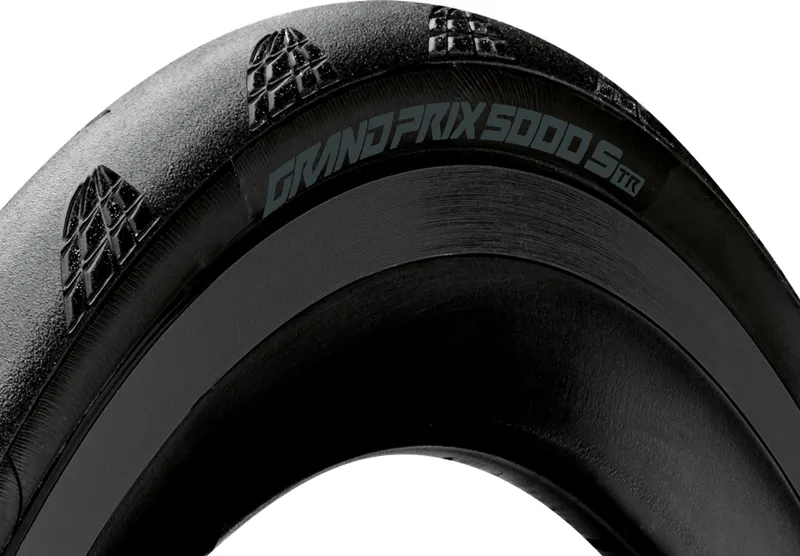 Continental Grand Prix 5000S Tubeless Ready Tyre Tour De France Version - Foldable Blackchili Compound: BLACK/BLACK 700x28c-2