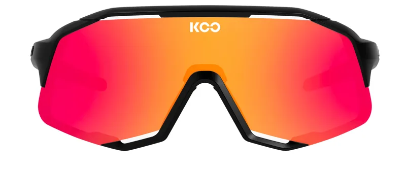 Koo Demos Black Frame Photochromatic Fuschia Mirror Lenses-1