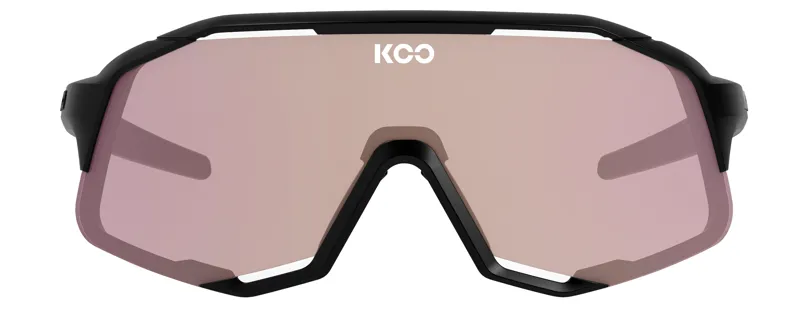 Koo Demos Black Frame Photochromatic Fuschia Mirror Lenses-2