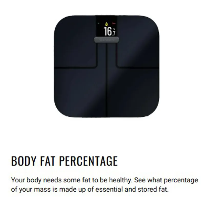 Garmin Index S2 Body Analysis Smart Scale Black-9