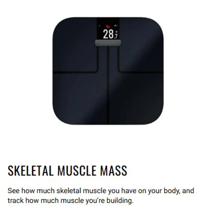 Garmin Index S2 Body Analysis Smart Scale Black-8