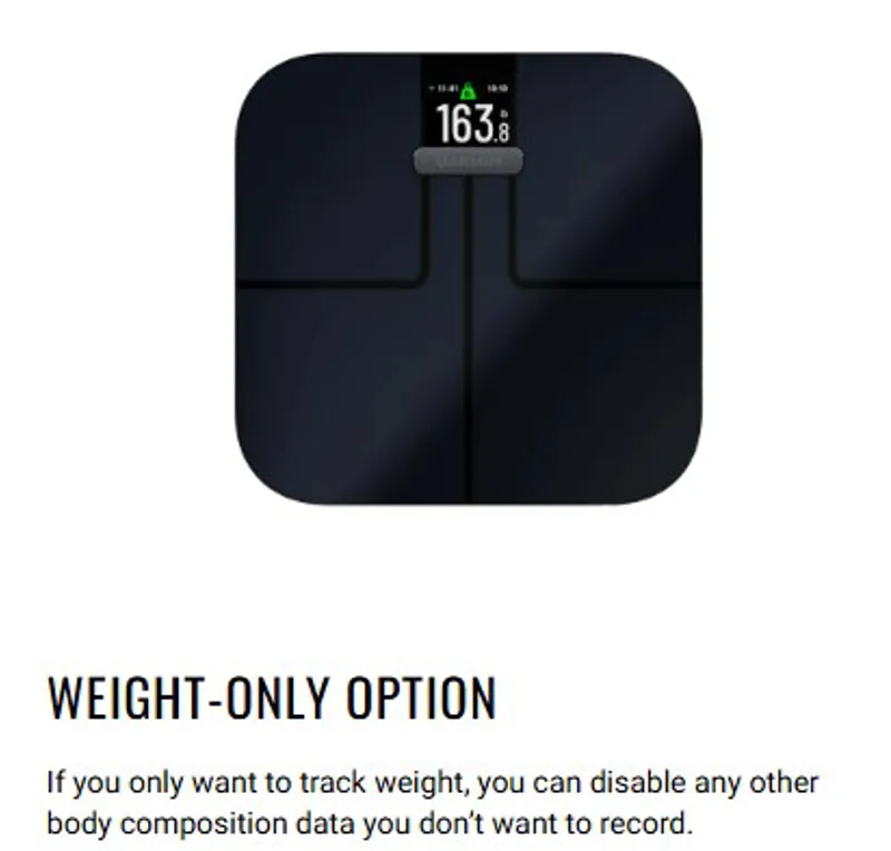 Garmin Index S2 Body Analysis Smart Scale Black-5