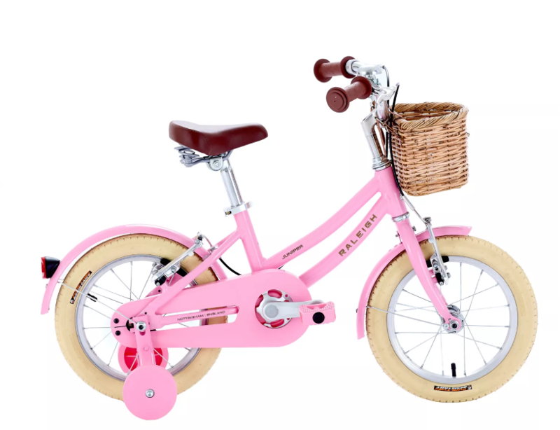 Raleigh Juniper 14 Inch Alloy Frame Kids Bike Pink