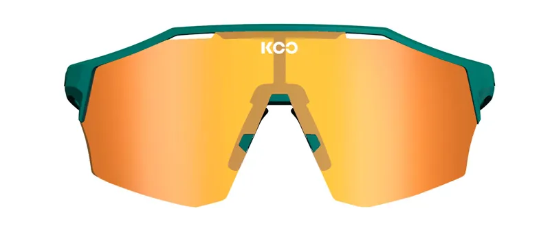 Koo Alibi Matt Persian Green Frame Orange Mirror Lenses-1