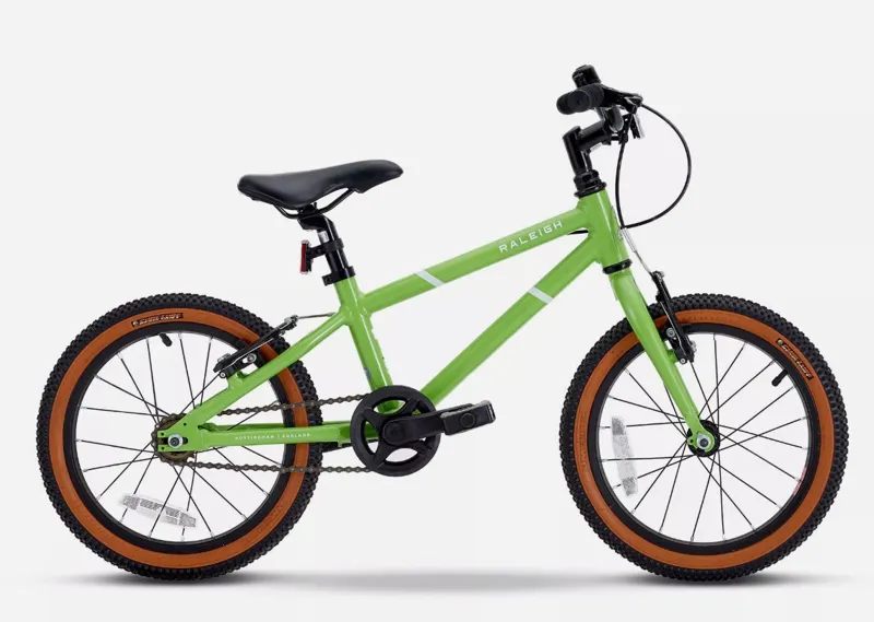 Raleigh Pop 16 Inch Light Alloy Kids Bike Green-1