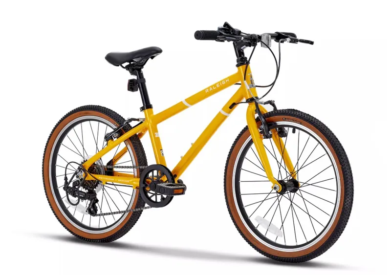 Raleigh Pop 20 Inch Wheel Alloy Frame Yellow-1