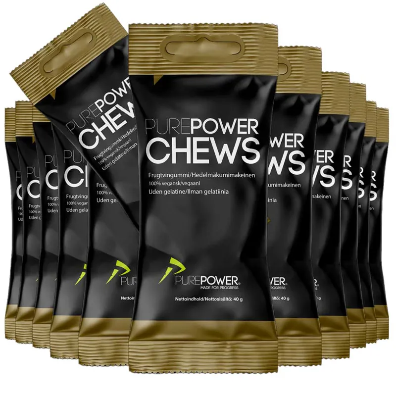 Purepower Power Chew Gummies Fruit Mix 40g Black
