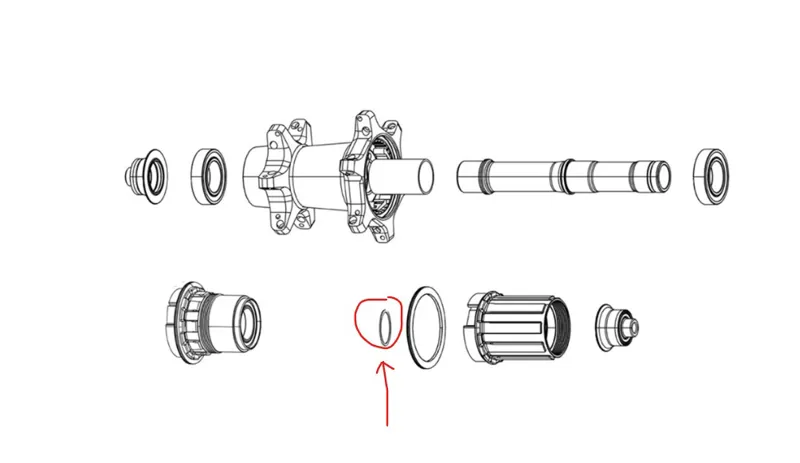 Zipp Spare - Wheel Freehub Body Spacer Zipp 188 Rear Qty 2-1