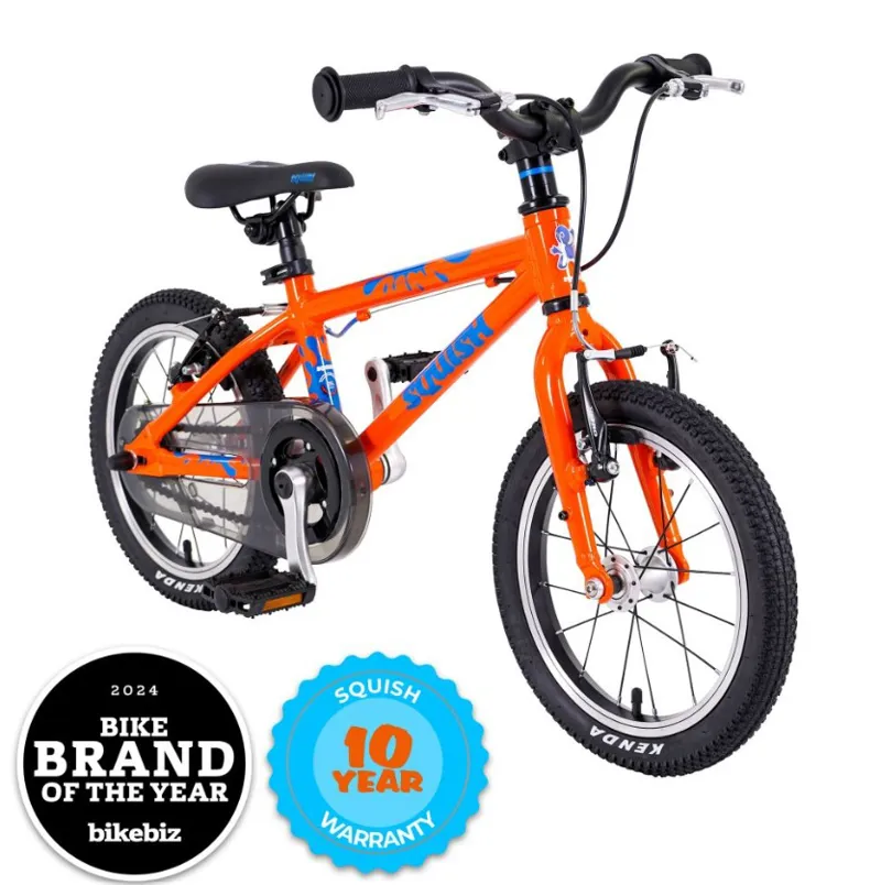 Squish 14 inch and 24 inch Light Alloy Childs Bike Orange-2