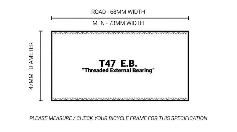 Praxis T47 24mm Shimano HT II Inboard Bottom Bracket-1