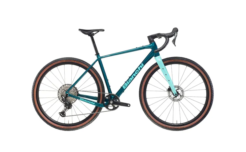 Bianchi Arcadex AL Gravel Bike GRX 610 12sp Turquoise Celeste Glossy