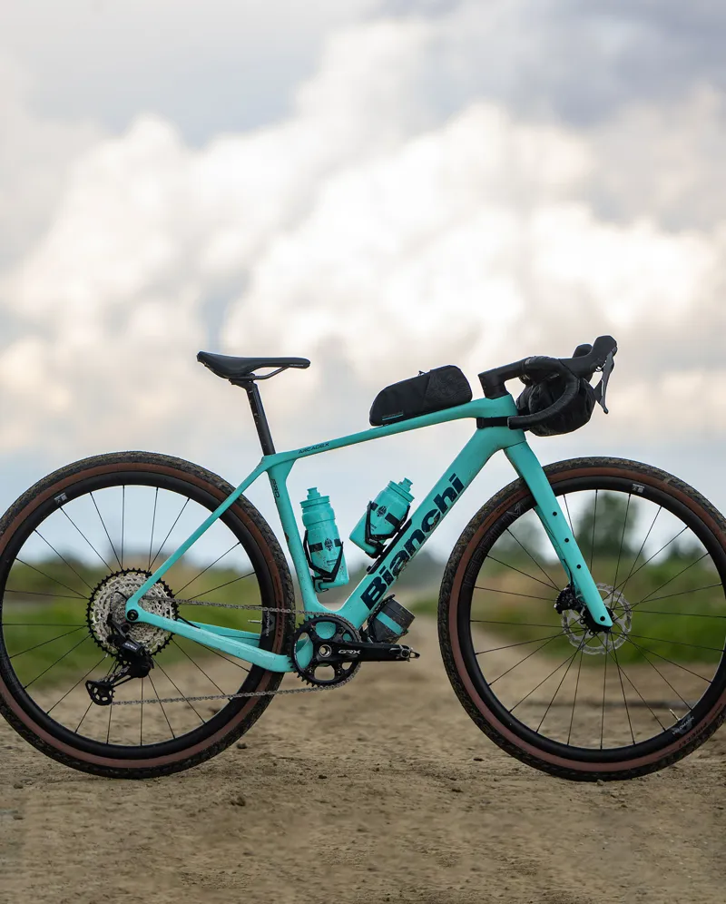 Bianchi Arcadex AL Gravel Bike GRX 610 12sp Turquoise Celeste Glossy-6