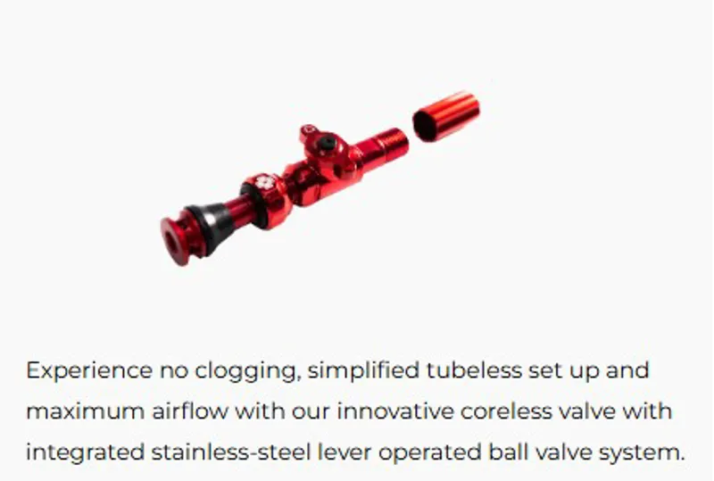 Muc-Off Big Bore Lite Presta Tubeless Valves Black - Various Sizes and Colours available-7