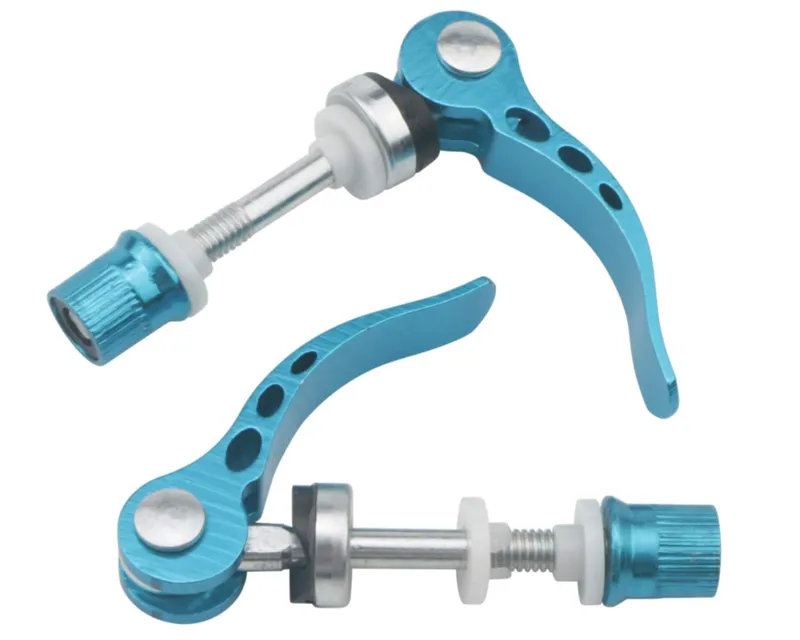 Quick Release QR Alloy Seatpost Clamp M6 x 65mm Blue