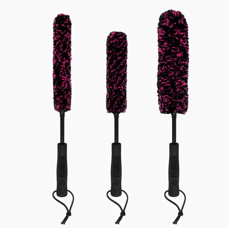 Muc-Off Microfibre Detailing Brush Set x 3 Black