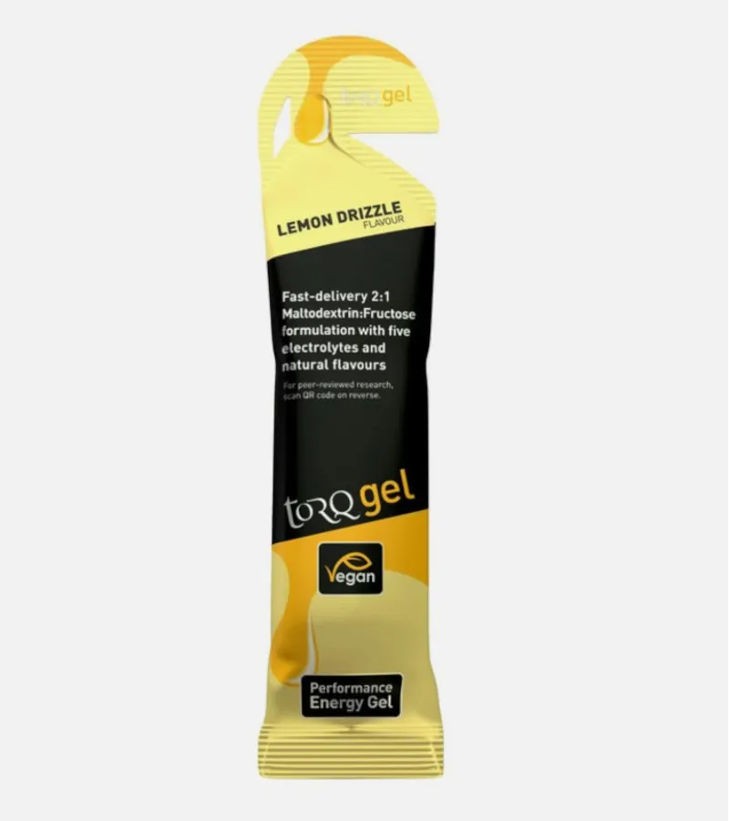 TORQ Lemon Drizzile Energy Gel 45g: Yellow