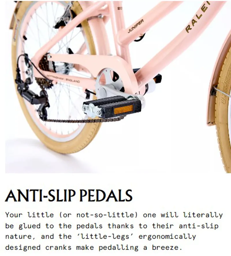 Raleigh Juniper 20 Inch Wheeled Light Alloy Kids Bike Cream With Basket-3