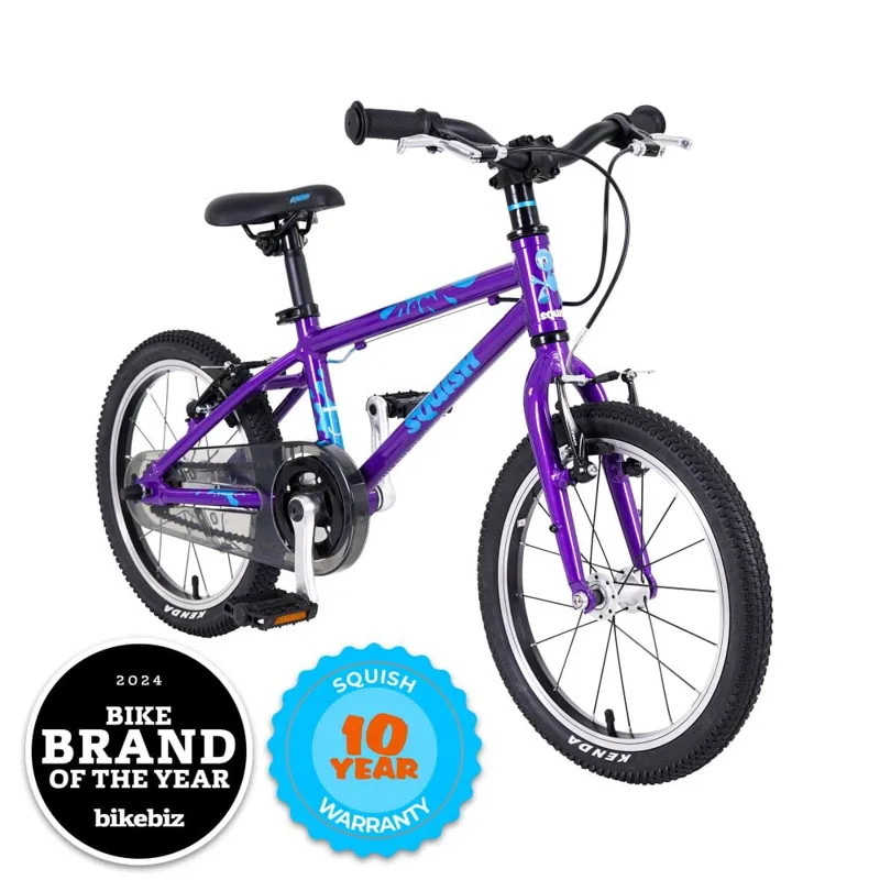 Squish Light Alloy Childs Bike Purple 16 inch wheel-2