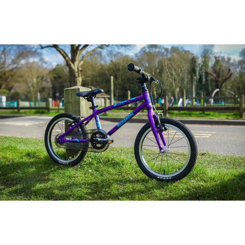 Squish Light Alloy Childs Bike Purple 16 inch wheel-3