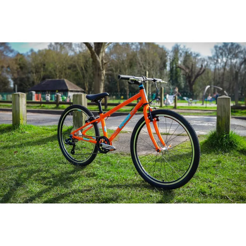Squish 14 inch and 24 inch Light Alloy Childs Bike Orange-5