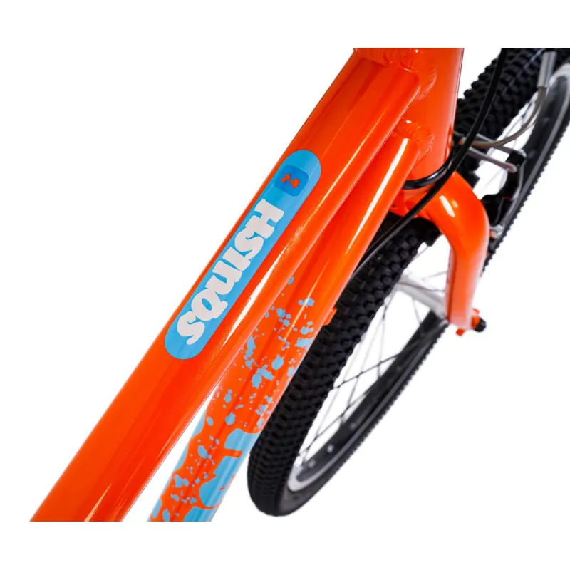 Squish 14 inch and 24 inch Light Alloy Childs Bike Orange-10