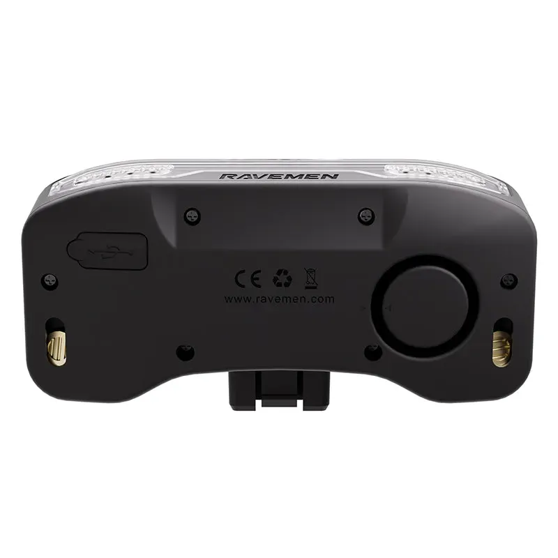 Ravemen NT101 Smart Bike Tail Light with Horn/Turn Signals in Black-3