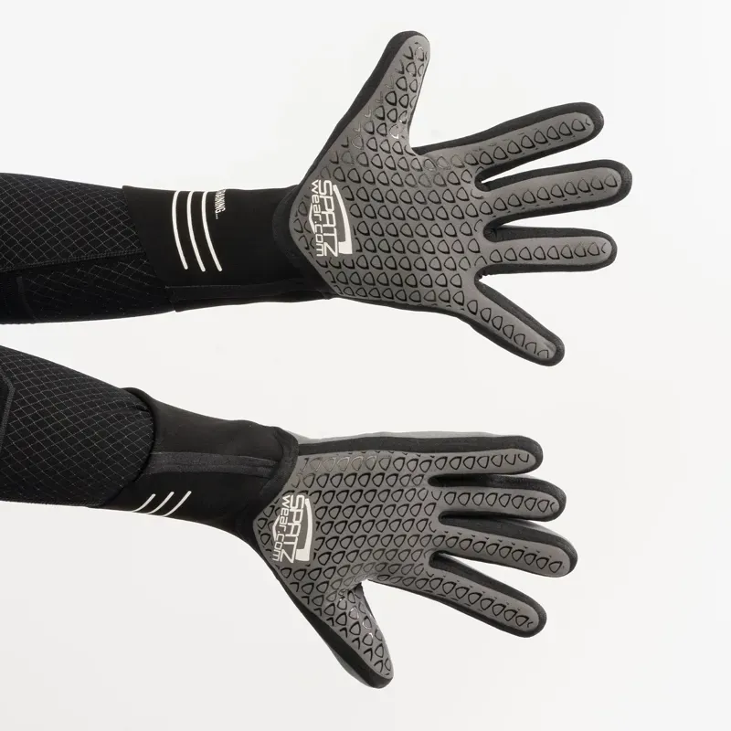 Spatzwear Neon Rain Gloves in Grey-1